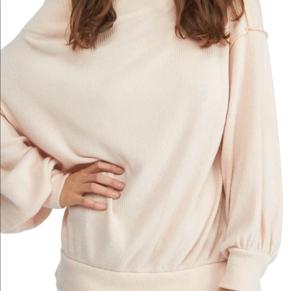 Free People Main Squeeze Off the Shoulder Knit Sweater Size M
